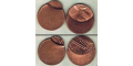 TWO OFFCENTER LINCOLN CENTS